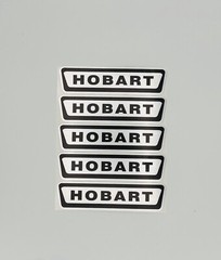 Hobart Label,X-Large Label,High Quality Metallic,Brand New, Free Shipping,3 pack