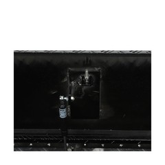 BLACKHORSE-RACING 39inch Aluminum Trailer Tongue Box with Lock & Keys, Stripe…