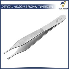Dental Adson Brown Straight Thumb Tweezers Tissue Forceps Surgical Instruments