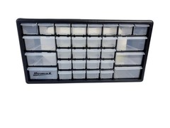 Homak 30 Drawer Parts Organizer Cabinet | Small Parts Storage | Garage Workshop