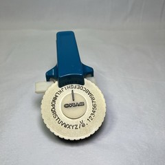 Vintage Blue Dymo MINI LABEL MAKER USA 1980’s Handheld Cordless Embossing