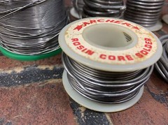 VINTAGE Solder Spools Tin Lead Mixed Lot over 4 pounds