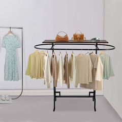 Clothing Display Stand, Clothing Rack, Commercial Clothes Hanging Rack Black