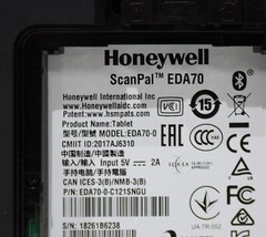 HONEYWELL EDA70 SCANPALE DA70 BARCODE MOBILE COMPUTER Entreprise :NO BATTERY:::