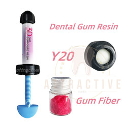 Dental Pink Gingiva Resin Beautiful Gum Composite Highly 3D Aesthetic Adhesive