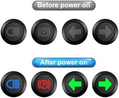 12V LED Indicator Small Light Waterproof High Beam, Single Arrow, Parking Indica