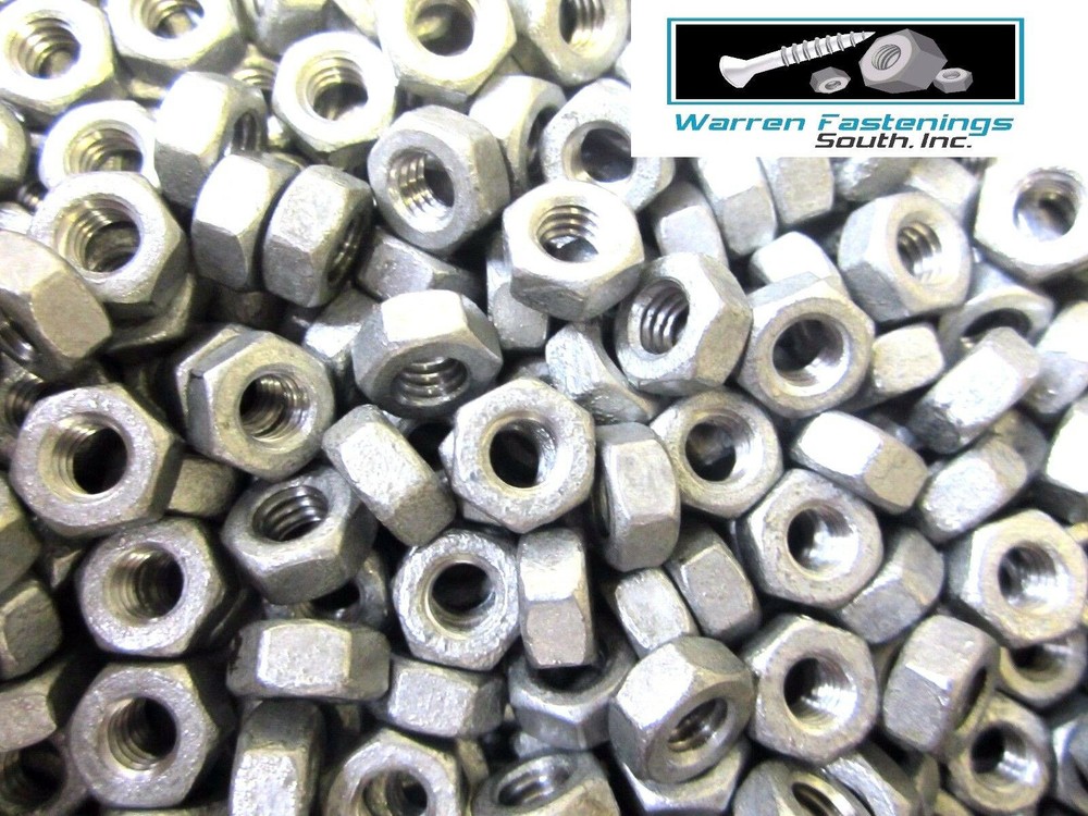 5/16-18 Finished Hex Nuts Hot Dipped Galvanized 500 Pieces