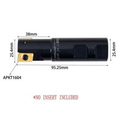 1” x 1” 90 Degree Square Shoulder Indexable End Mill APMT/ APKT Insert
