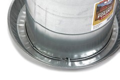 5 Gallon Double Wall Metal Poultry Fount Little Giant Double Wall Metal Poultry