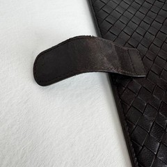 Bottega Veneta Intrecciato Dark Brown Leather System Notebook w/Box Used Japan