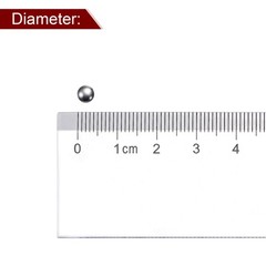 300pcs Precision Balls 4mm Diameter G25 Chrome Steel Ball for Bearings, Silver