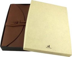 Large 9×12 Inch Rustic Leather Journal with Strap Closure by Rustic Ridge