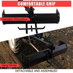 42” Tow Behind Box Scraper Steel Powder Coated Tractor Box Scraper w/ Box Blade