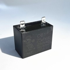 CBB61 250V 1.5/4/5/6/8/10/12/15/20/30/40/25 UF Fan Motor RUN Capacitor 2 PINS
