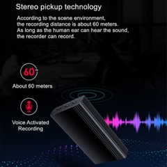 500 hrs Magnetic Digital Voice Activated Recorder Hidden Audio Recording Device