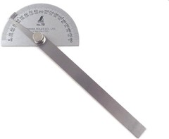 Japanese Stainless Steel Protractor 0-180 Degrees