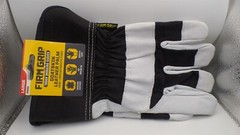 FIRM GRIP 65053 GOATSKIN LEATHER PALM GLOVE, SOFT ABRASION RESISTANT “LARGE”