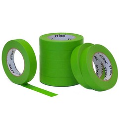 8pk 1″ x 60yd STIKK Green Painters Tape 14 Day Easy Removal Trim Edge Finishing