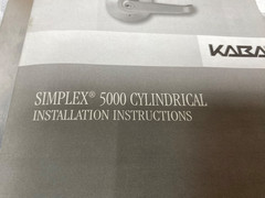 Kaba Simplex 5000 Keyless Commercial Door Lock Self Closing Silver Satin Finish
