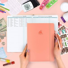 Clever Fox Large Medical Planner 12-Month Medical Notebook 7×10.5″ (Light Pink)