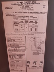 Square D CUM400CB Meter Main Combo Service Entrance 400A Main Breaker 120/240V