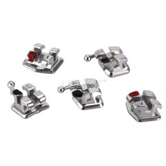 Dental Orthodontic Monoblock Metal Brackets Braces Mini Roth 022 3-4-5 Hook
