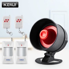 Wireless Loud Alarm Siren Burglar Horn Home Alarm System with Motion Detector