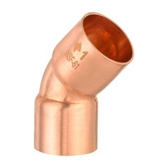 5 PCS EFIELD 1-Inch C X C 45 Degree Short Turn Elbow , Copper Solder Fittings