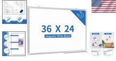 36 X 24 inches Magnetic Dry Erase Board with Aluminum Frame, Whiteboard
