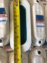 LOT OF (53) THOMAS & BETTS OCAL BLUE 2″ WHITE PVC COATED CONDUIT BODY COVERS