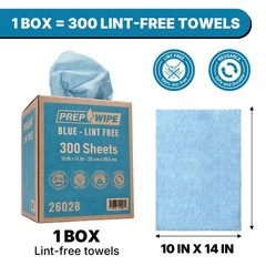 Lauco Prep Wipe Lint-Free Towels – Heavy Duty Nonwoven Cleaning Cloths for