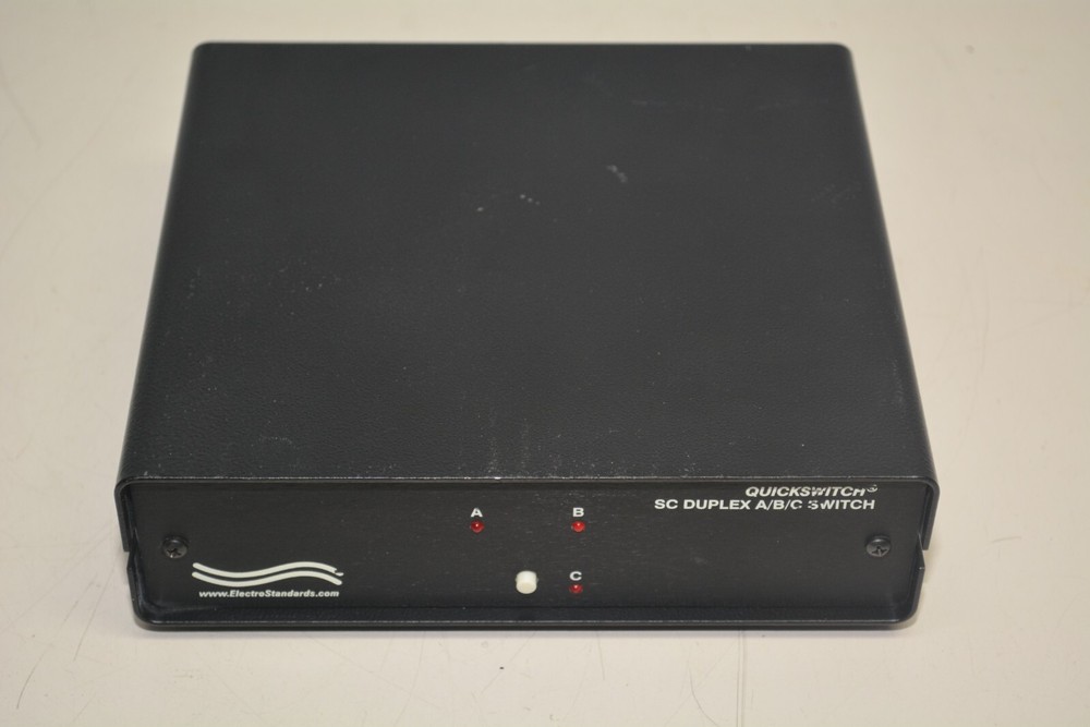 Electro Standards QuickSwitch 4186 Fiber Optic SC Duplex A/B/C Switch #W3295