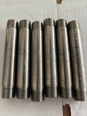 1/2″ x 4″ Type 304l Stainless Steel Pipe Nipple set of 6 pcs fast shipping