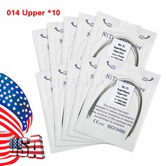 100pcs Dental Ortho Super Elastic Niti Arch Wire Round Ovoid Form 014Upper/Lower