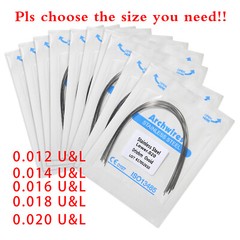 Dental Orthodontic Stainless Steel Arch Wire Round Nature Form 10pcs/pack 0.99!!