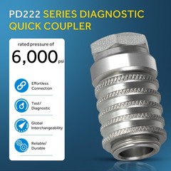 PD222 Steel Test Port and Diagnostic Equipment Quick Couplings, 1/8″ Body Size