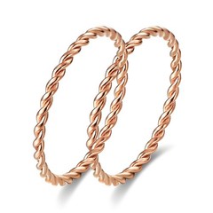 Copper Tensor Ring For , Pure Copper Tensor Solid Twisted Handmade Rings Set …
