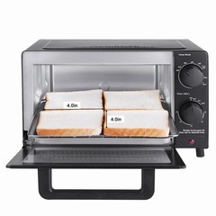 Mainstays 4-Slice Countertop Toaster Oven with Bake & Broil Black