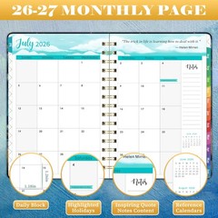 2026-2027 Planner – 8.4″x 6.3″ Planner Weekly and Monthly 2026-2027, from JUL…