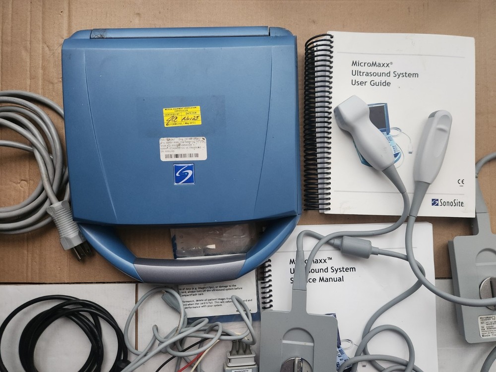 SonoSite MicroMaxx PORTABLE ULTRASOUND with C11e/P17/ECG probes, tested, due2025