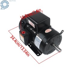 TEFC 5HP Single Phase Motor 1800 RPM 184T Farm Duty 208/230V 4-Pole 60Hz
