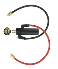 INLINE Dinse Connector with Hoses for Water-Cooled TIG Torches Mod: LDTI-1820-WC
