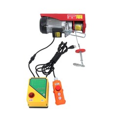 1320lbs Electric Hoist 110V 1150W Crane Winch 328ft Wireless & 14ft Wired Remote