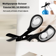 MEUUT 8 inches All Purpose Scissors Multipurpose Heavy Duty Black+navy+white