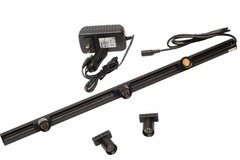 Showcase 5 LED Mini Spotlight with track + UL Power Supply for tradeshow display