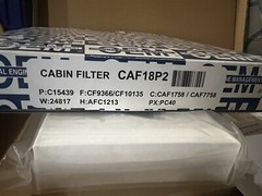 OEM Brand Cabin Filter CAF18P2 Box of 2 – See Replacement Numbers in Description