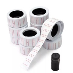 10 Rolls Price Tags Gun Labels Stickers For MX-5500 With Refill Ink Markdown