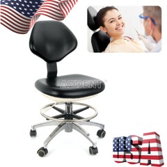 Dental Doctor Stool Adjustable Height Hydraulic Chair With Wheels Soft Seat