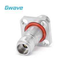 2.4mm Female to 2.4mm Female Adapter with 4 Hole Flange, DC – 50GHz