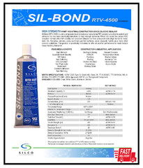 Silicone RTV 4500 Food Contact Safe High Strength Silicone Sealant Clear (2.8 F
